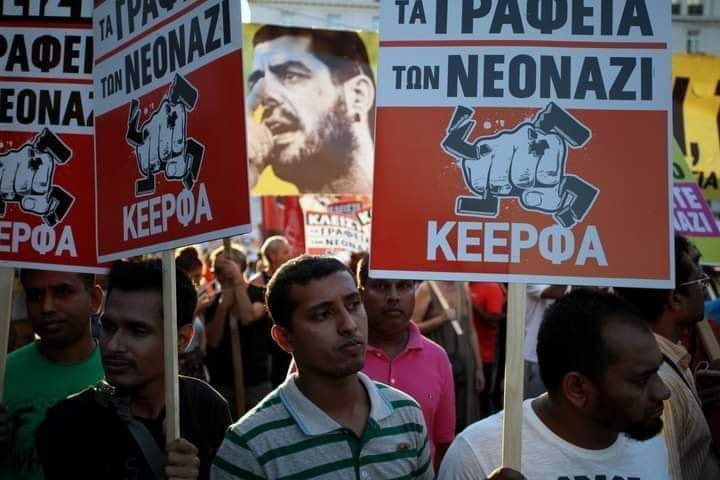 Αυτοί είναι οι Έλληνες αντιφασίστες στην μεγαλειώδη  συγκέντρωση στην Λ. Αλεξάνδρας.